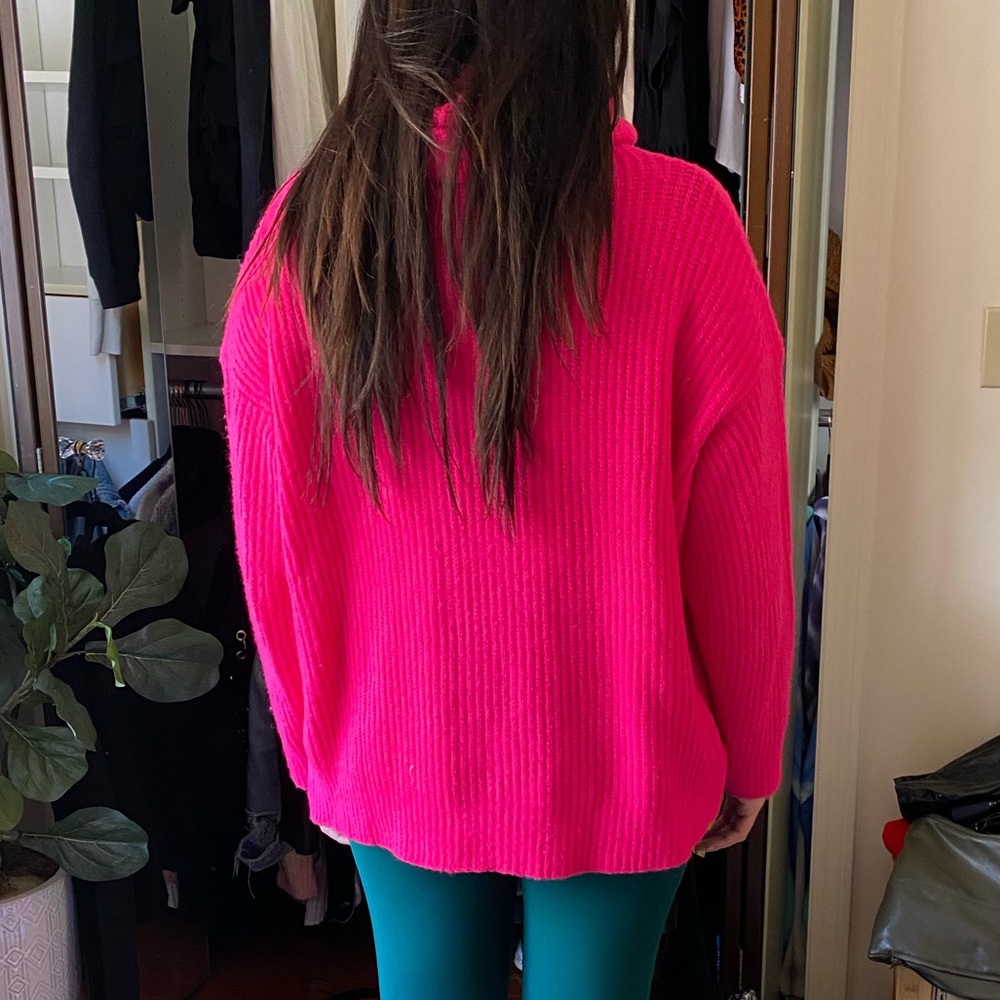 Hot pink sweater